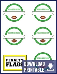 Penalty Flag Printable labels