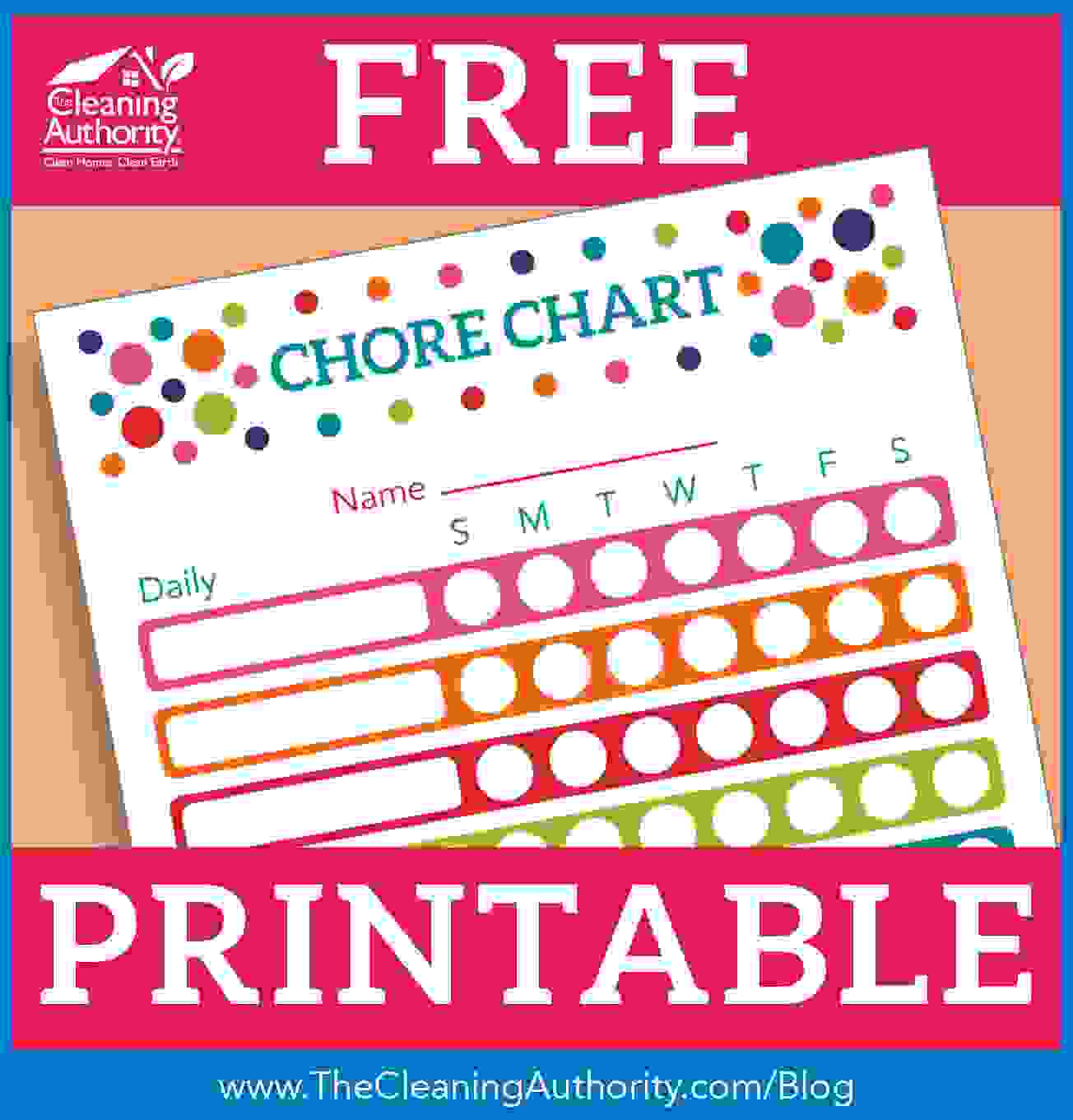 Free Printable Daily Chore Charts
