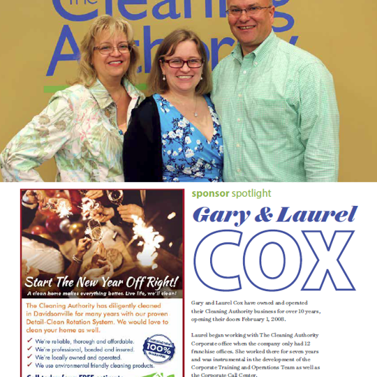 The Cleaning Authority Franchise Owners: Gary and Laurel Cox