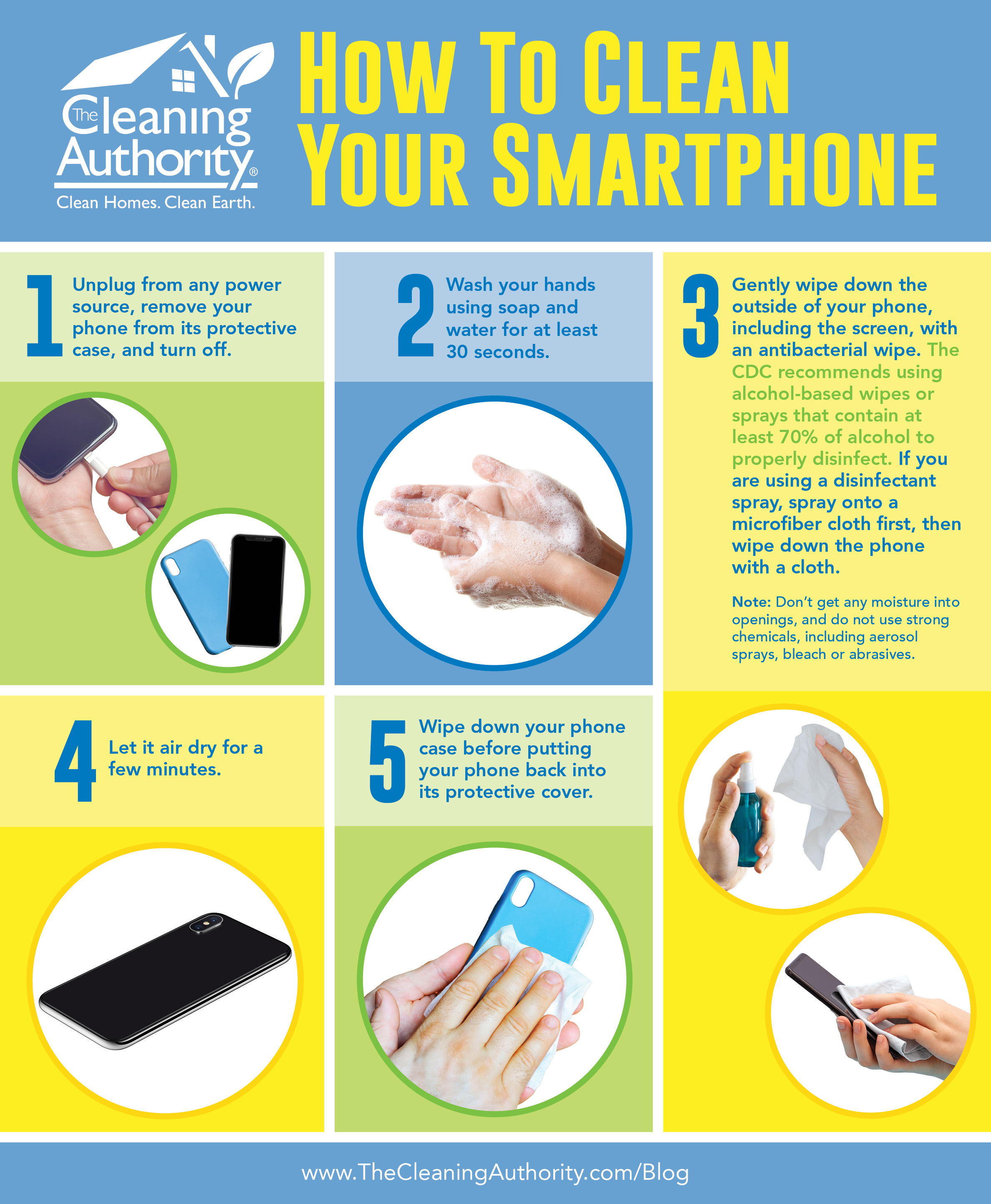The Cleaning Authority: How To Clean Your Smartphone