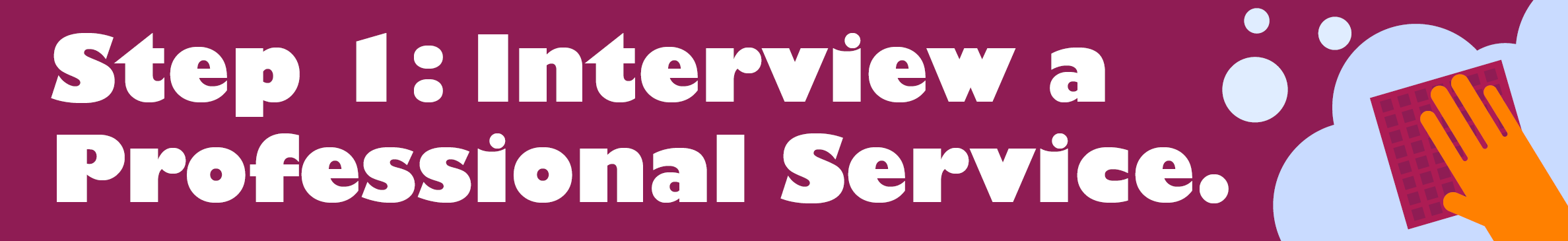 Interview a professional service