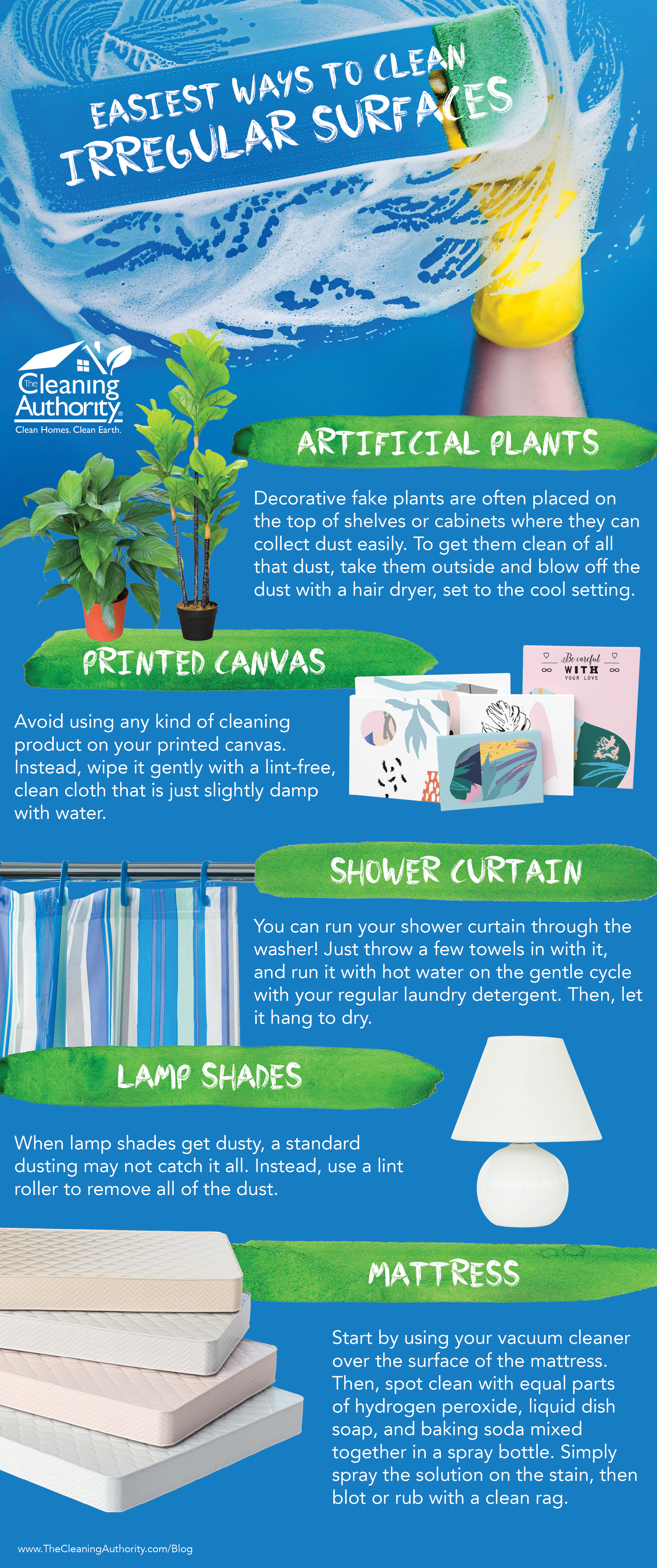Easiest Ways to Clean Irregular Surfaces Infographic