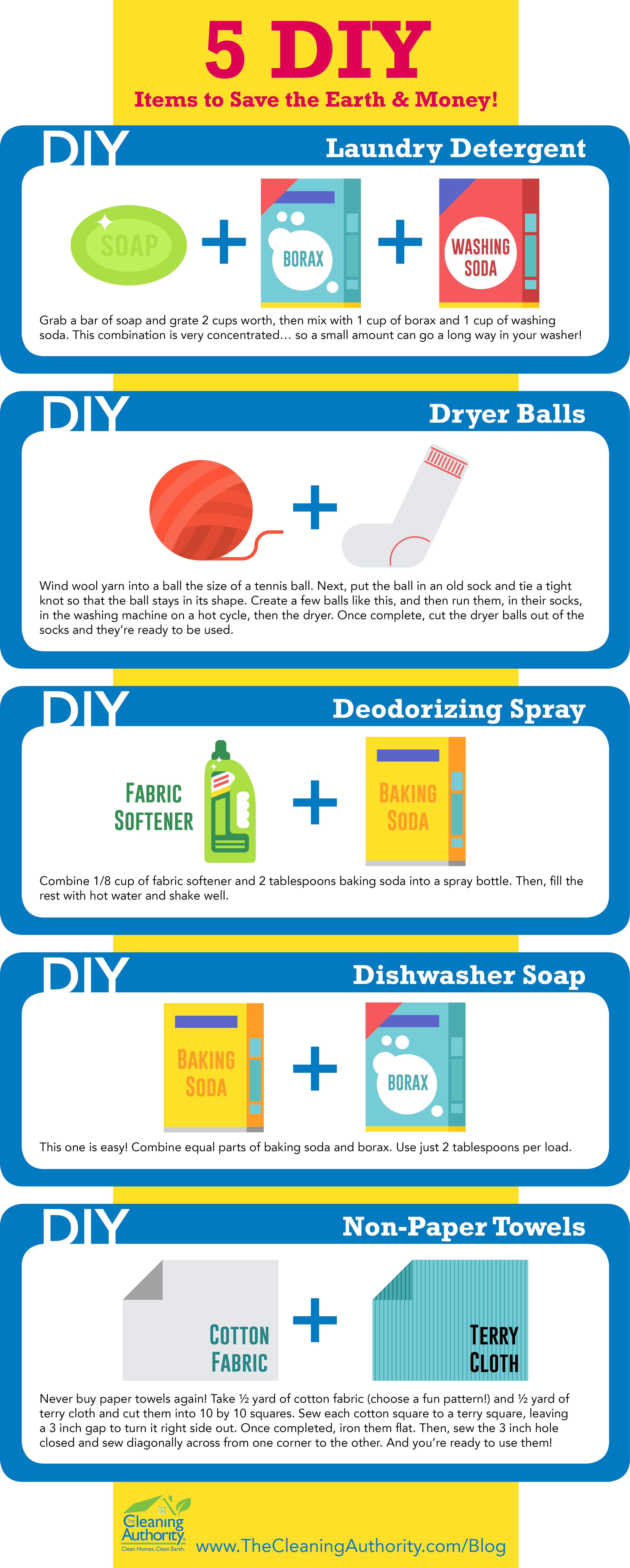 Infographic: 5 DIY Items to Save the Earth & Money
