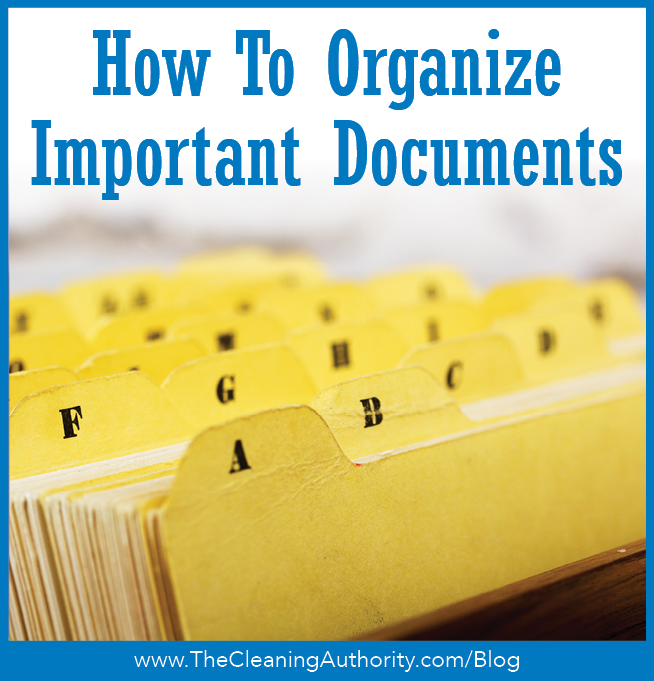 How to Organize Important Documents